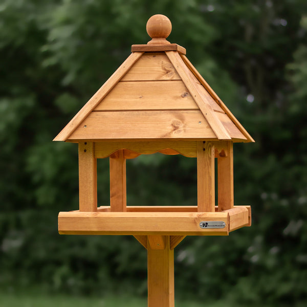 Riverside Woodcraft Carsington Wooden Roof Bird Table