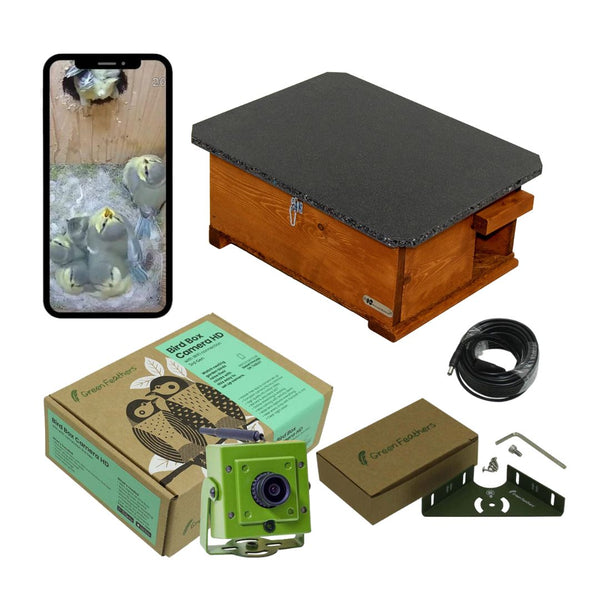 Riverside Woodcraft Eco Hedgehog House c/w Camera Bundle