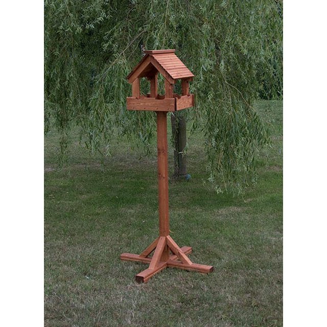 Riverside Woodcraft Baby Triple Wooden Roof Bird Table RiversideWoodcraft riverside-woodcraft-baby-triple-wooden-roof-bird-table-riversidewoodcraft