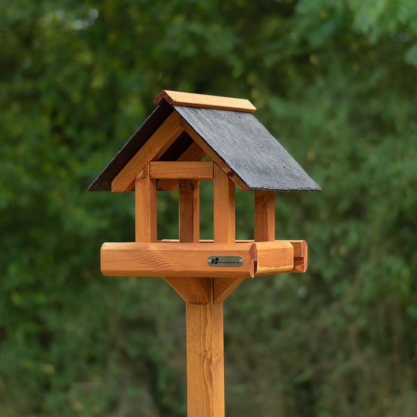 Riverside Woodcraft Sheringham Slate Roof Bird Table